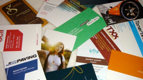 Various Client Biz cards